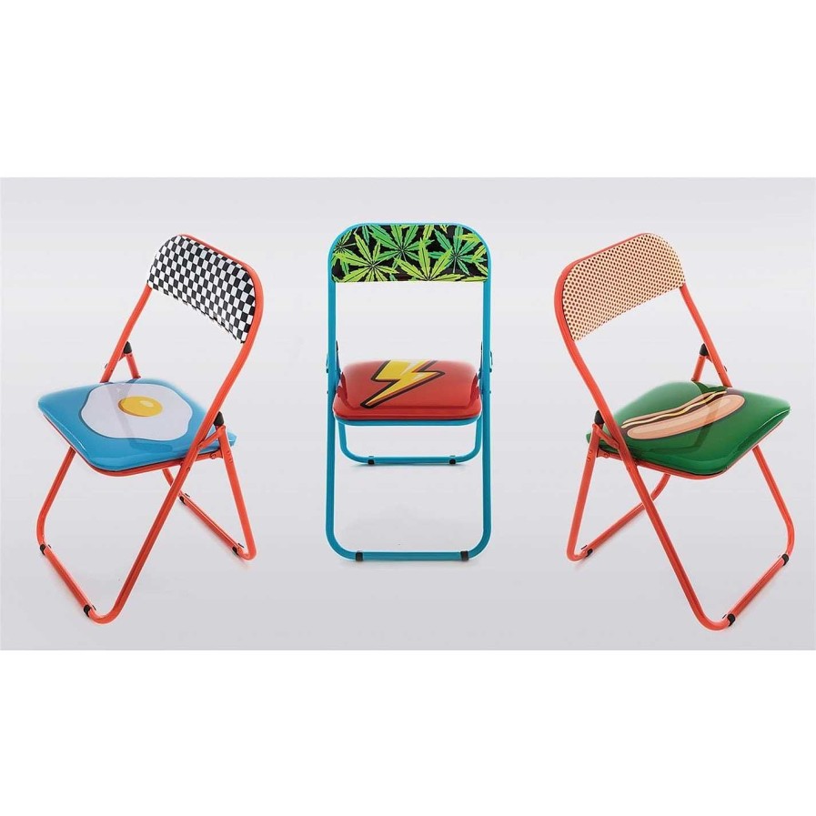 Seletti Dining Chairs | Studio Job Blow Folding Chair - Metal