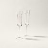 Ralph Lauren Home Champagne Flutes & Saucers | Lauren Home Coraline Crystal Glass Champagne Flute - Set Of 2