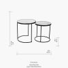 Luxe Side Tables | Round Table With Glass Top