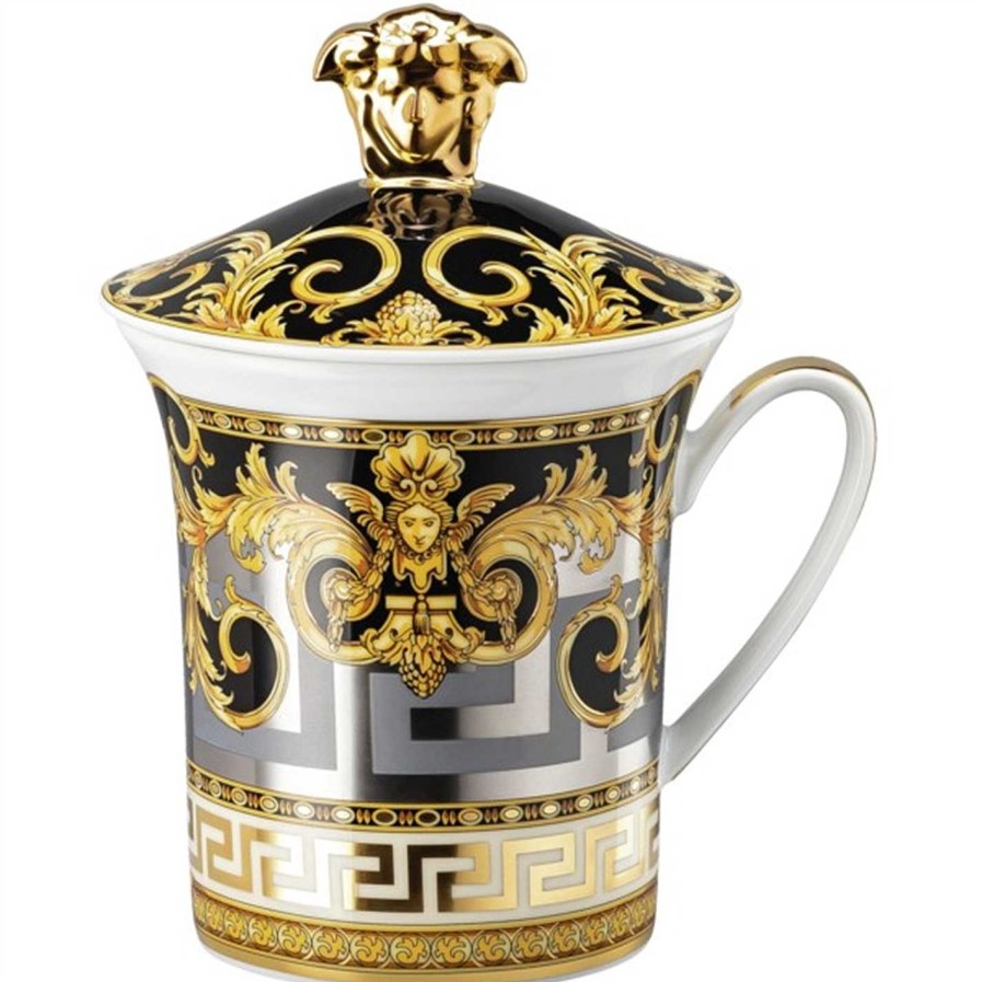 Versace Home Tea & Coffee | Versace 30Th Anniversary Mug With Lid