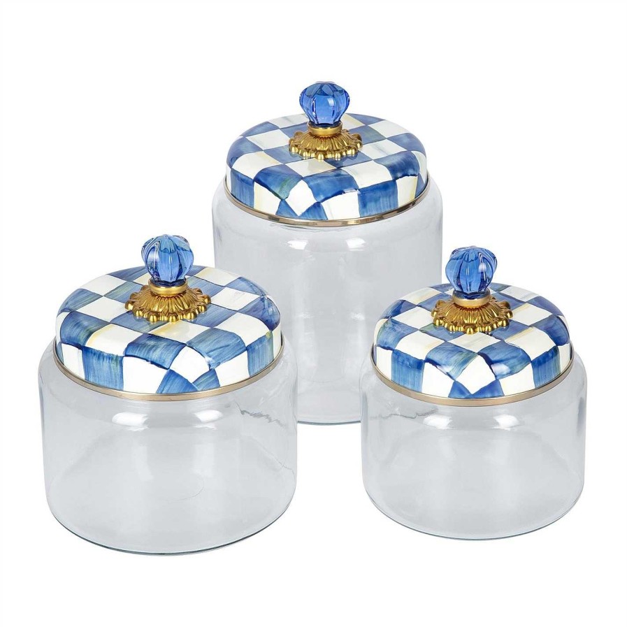 MacKenzie-Childs Jars & Canisters | Royal Check Kitchen Canister