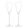 LSA Champagne Flutes & Saucers | Wine Prosecco Glass