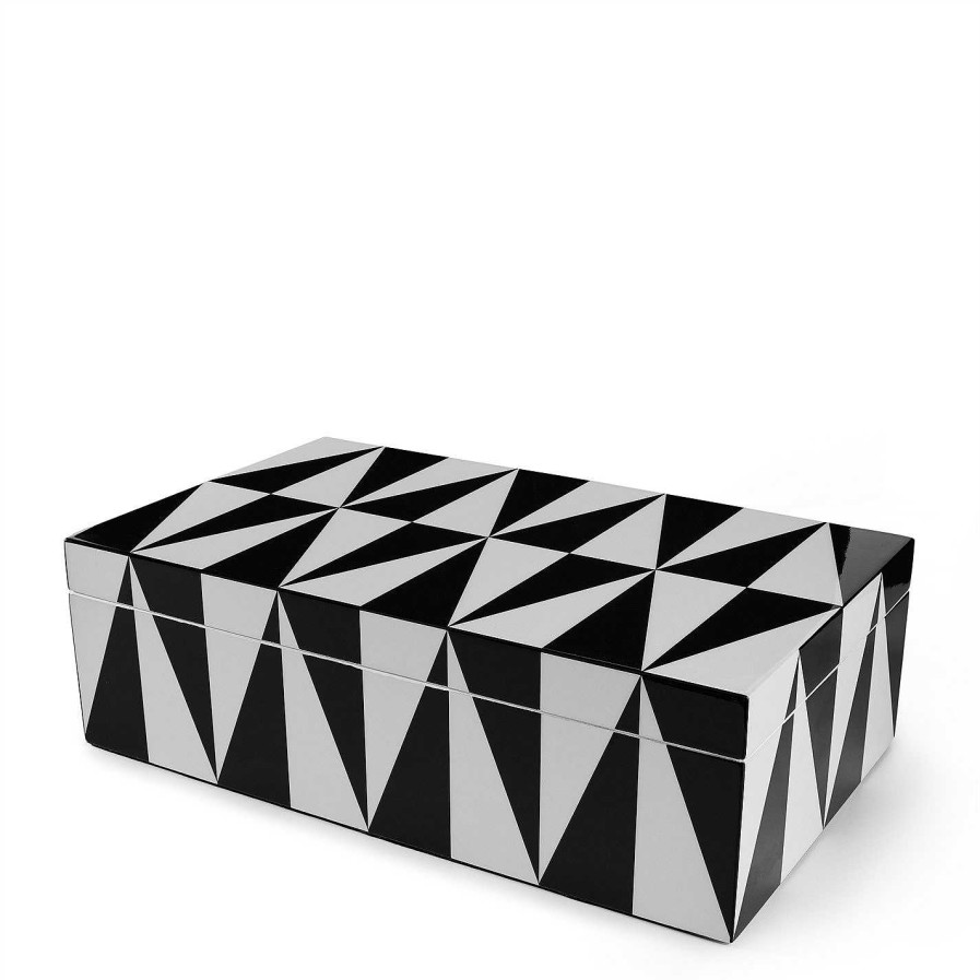 Jonathan Adler Trinket Boxes | Op Art Box - Medium