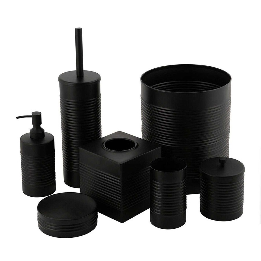 Global Explorer Soap Dishes & Dispensers | Ribbed Soap Dish - Black