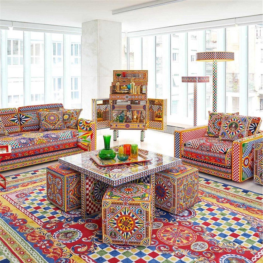 Dolce and Gabbana Casa Footstools Ottomans & Poufs | Carretto Diana Ottoman