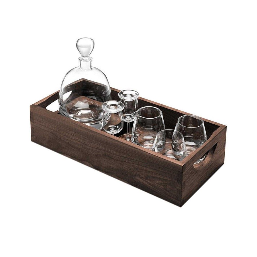 LSA Decanters & Carafes | Whisky Islay Connoisseur Set And Walnut Tray