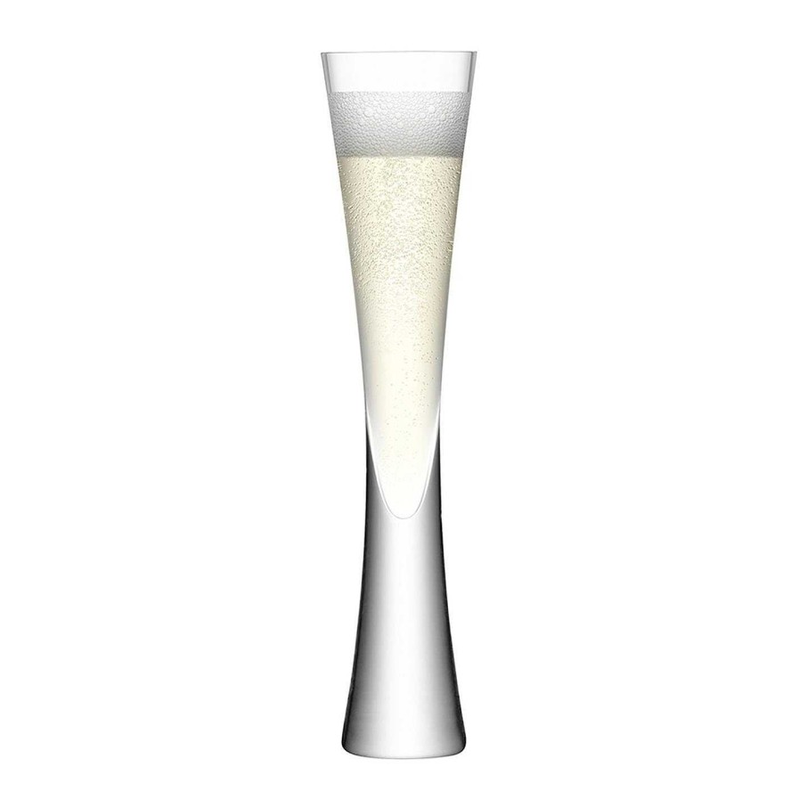 LSA Champagne Flutes & Saucers | Moya Champagne Flutes - Set Of 2