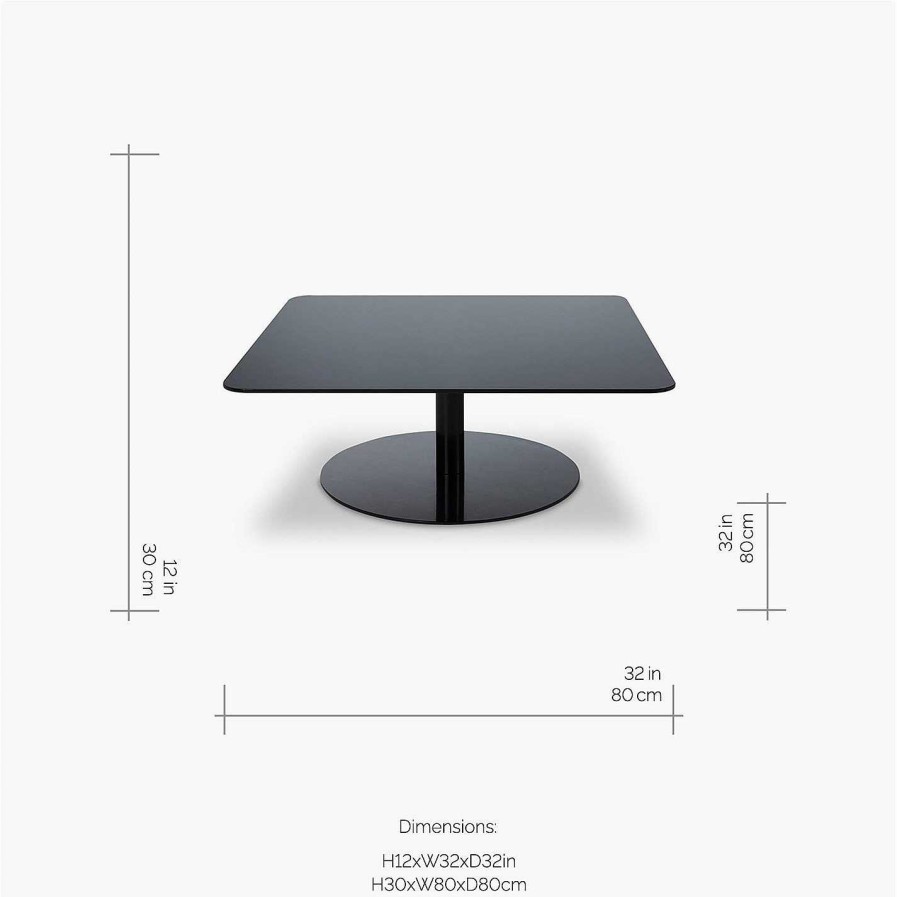 Tom Dixon Coffee Tables | Dixon Flash Square Table - Black