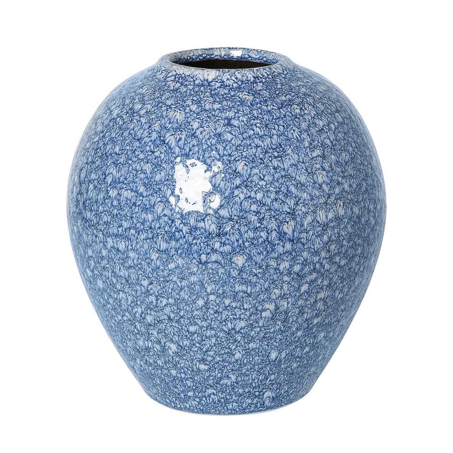 Broste Copenhagen Vases | Ingrid Vase - Insignia Blue/White