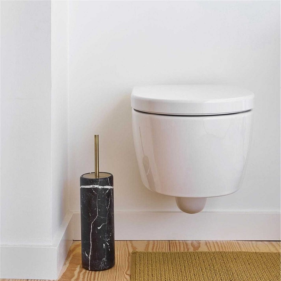 Aquanova Toilet Brush Holders | Nero Toilet Brush Holder - Black