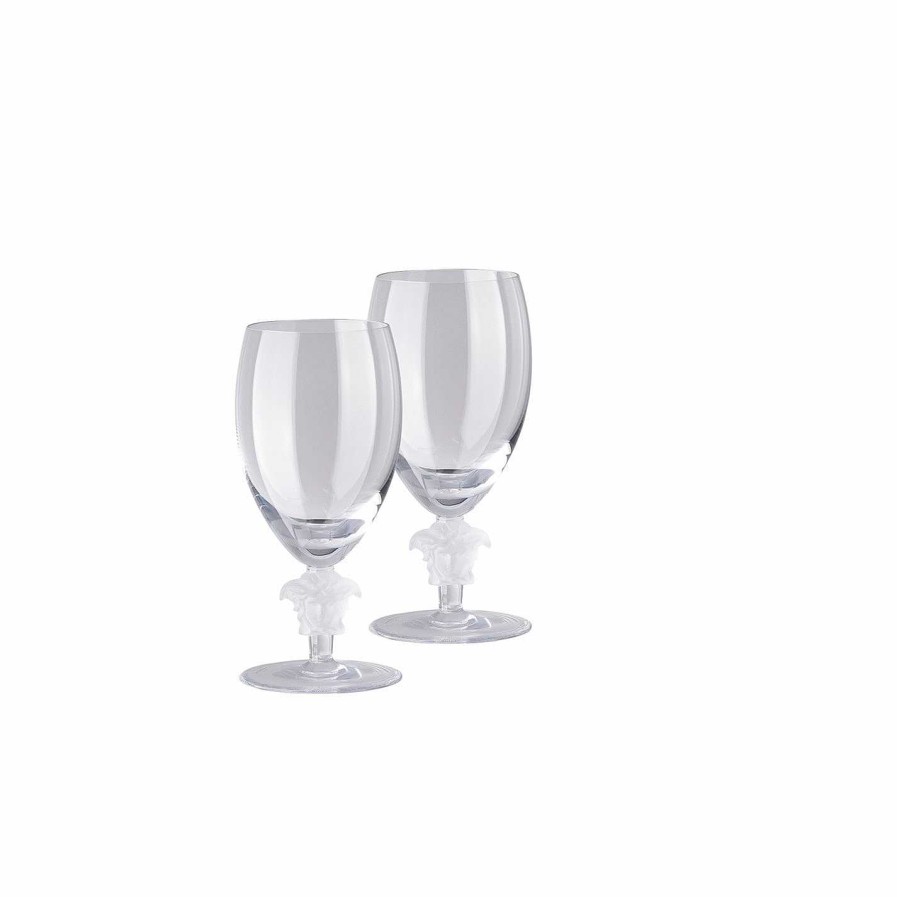 Versace Home Wine Glasses | Medusa Lumiere White Wine Glass - Set Of 2