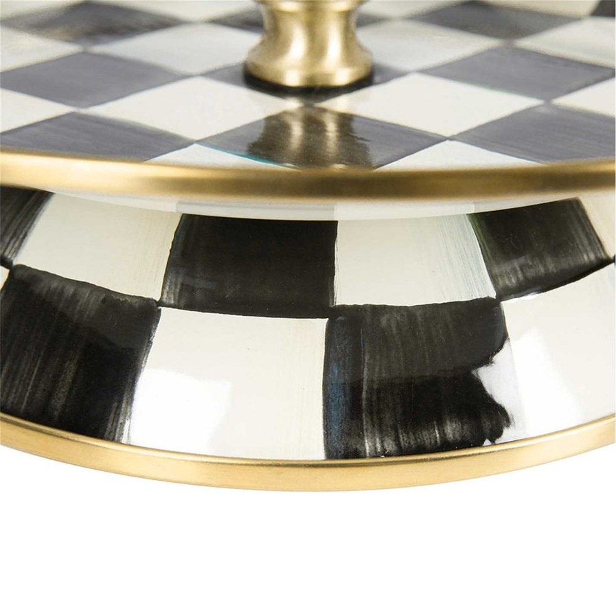 MacKenzie-Childs Gifts Over £200 | Courtly Check Enamel Cake Stand