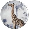 Les Ottomans Plates | La Menagerie Porcelain Plate - Giraffe