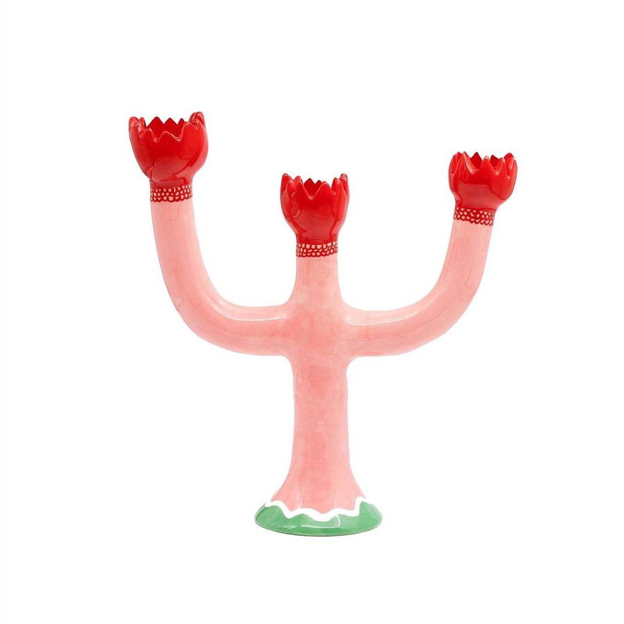 Laetitia Rouget Candlesticks | Tulip Candlestick Holder - Pink