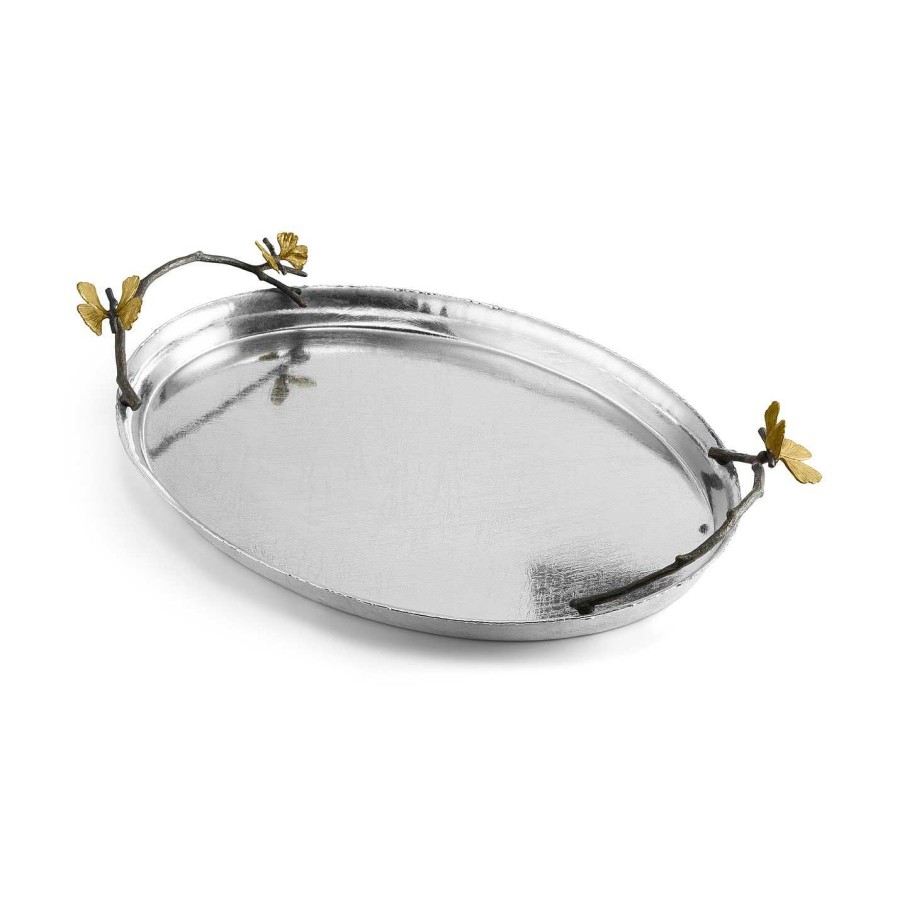 Michael Aram Engagement | Butterfly & Ginkgo Oval Tray