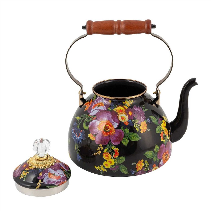 MacKenzie-Childs Kitchen Appliances | Flower Market Enamel Tea Kettle