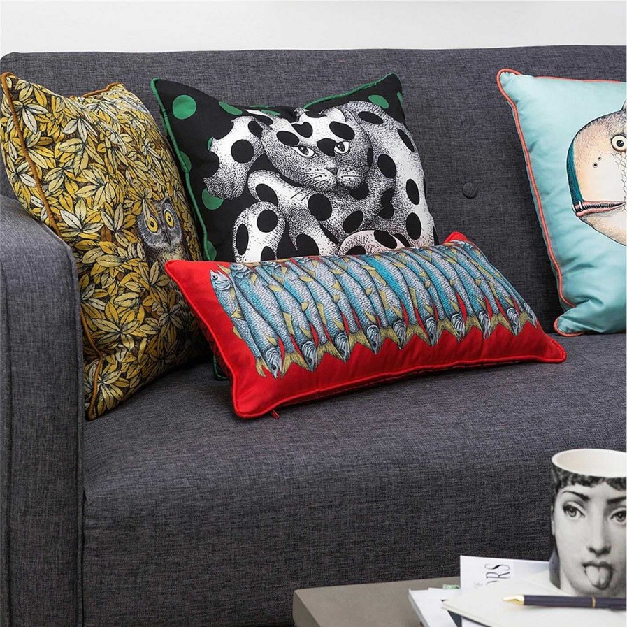 Fornasetti Cushions | High Fidelity Silk Cushion - 45X45Cm