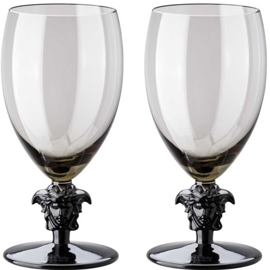 Versace Home Wine Glasses | Medusa Lumiere 2Nd Edition White Wine Glasses - Set Of 2