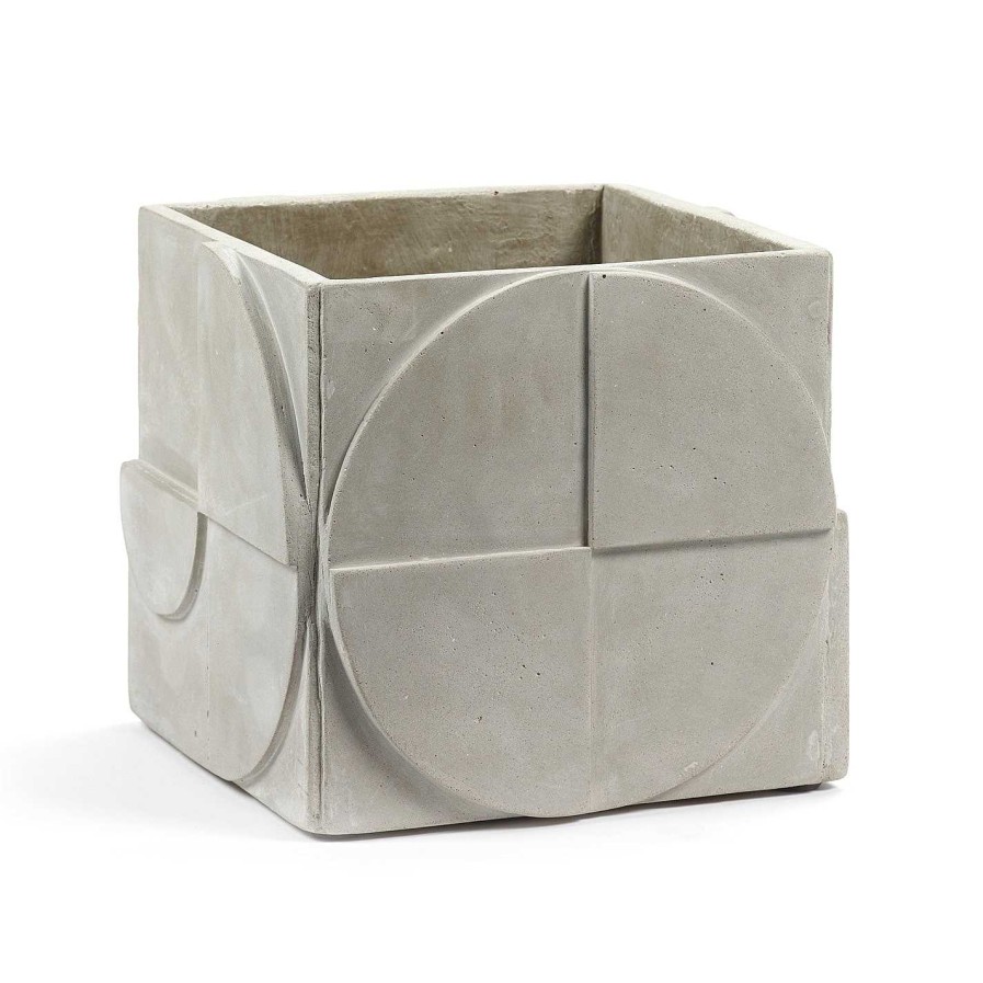 Serax Indoor Pots & Planters | Marie Michielssen Urban Jungle Seventies Flower Pot - Concrete Grey - Small